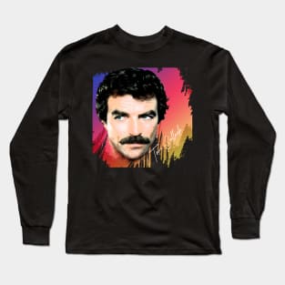 Tom Selleck-Retro Limited Edition Long Sleeve T-Shirt